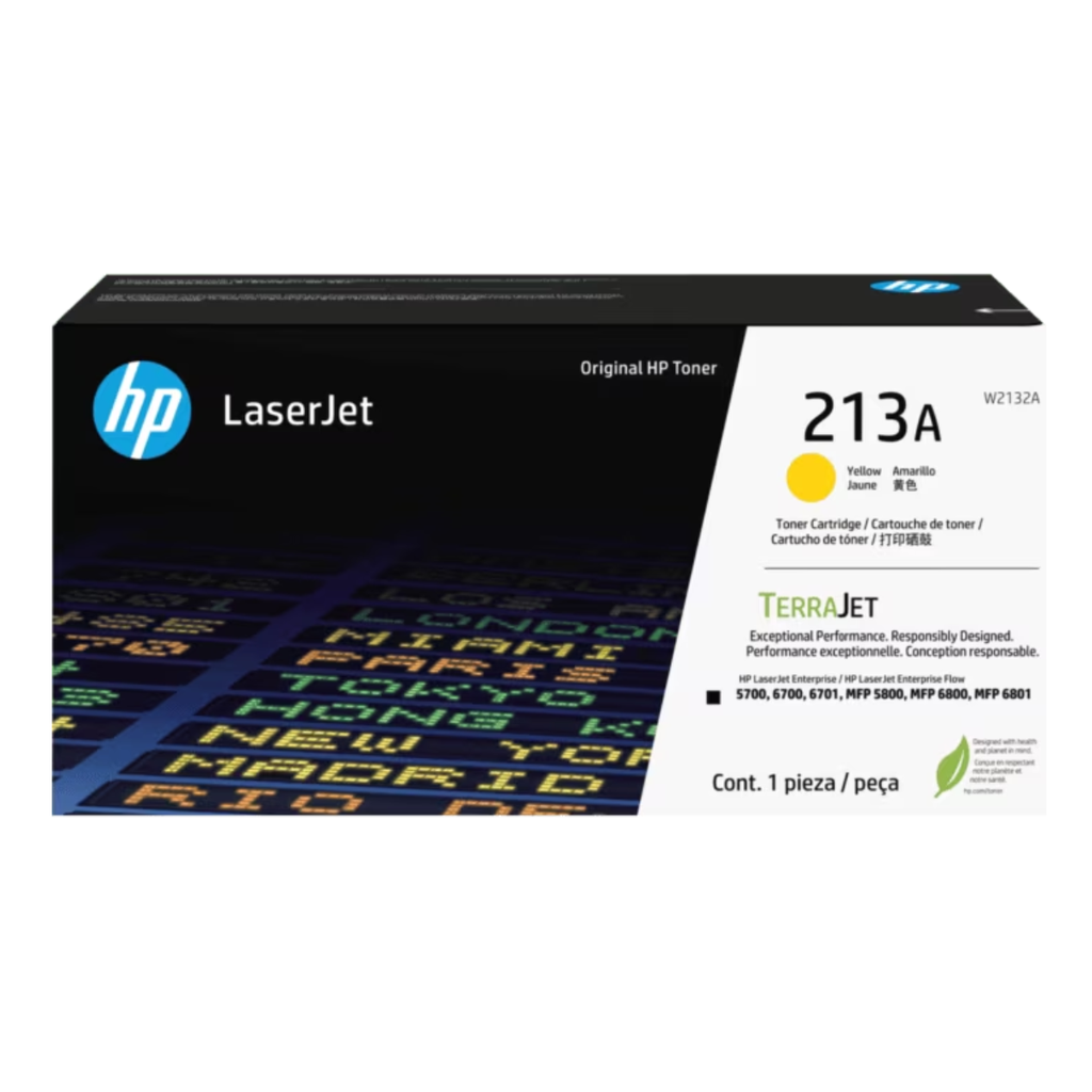 HP toner amarillo 213A W2132A