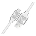Cable USB-A a Micro USB-A American Electric 1.2mts Alimentación/Transferencia Blanco JF-C111AM