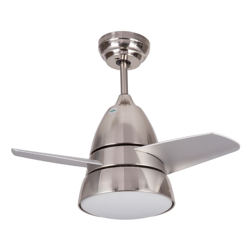 Ventilador de Techo American Electric Cirro Satín 36″ Luz LED 24W Plateado 308-SIL