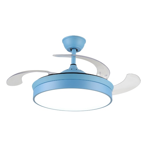 Ventilador de Techo American Electric Anemoi 52″ Luz LED 36W Azul 500YY-BL