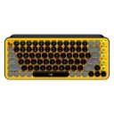 Teclado Mecanico Logitech POP Keys Yellow Blast Inalámbrico Negro y Amarillo 920-010713
