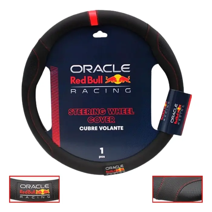 Forro de Volante RedBull Oracle Racing Negro/Rojo LF-4280-NR