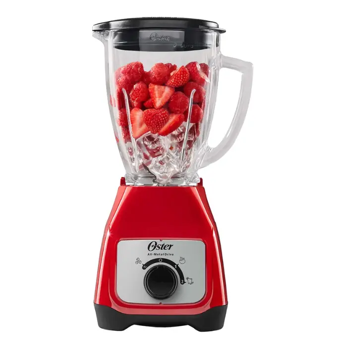 Licuadora Oster 2 Velocidades Vaso de Vidrio Roja BLSTKAG-RRD