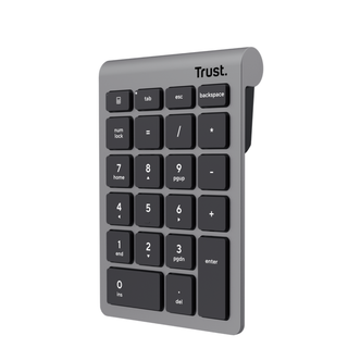 Trust teclado numerico inalambrico plata - 25709