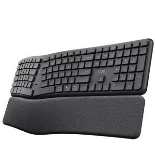 Trust keyra teclado inalambrico multidispositivo ergonomico - 25704