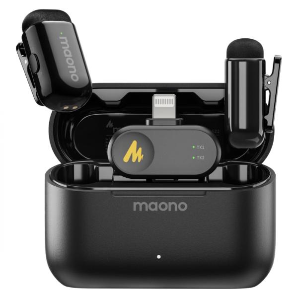 MICROFONO MAONO WM622 PB2 INALAMBRICO CON RECEPTOR LIGHTNING CON REDUCCION DE RUIDO