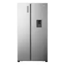 Refrigeradora Hisense Side By Side 19p³ Dispensador de Agua Sin Escarcha Plateada RS19N6ASI