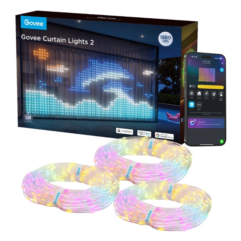 CORTINA DE LUCES GOVEE H70B3 CURTAIN LIGHTS 2 1.5M X 2M H70B31A1
