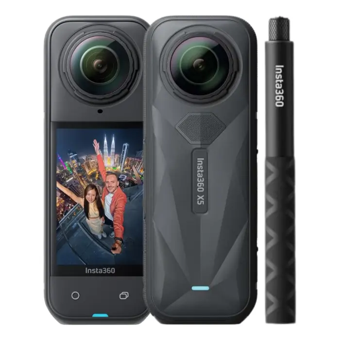 Cámara de Acción Insta360 X5 8K 360° Essentials Bundle Negra CINSAAHA