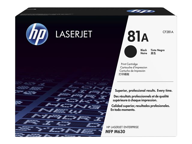 Cartucho de Tóner Negro HP LaserJet 81A CF281A