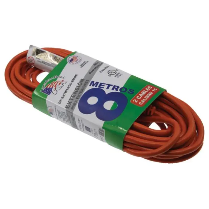 Extension TSJ American Electric 8M 2X16 UL Naranja AK-SJT16/2-8MOR