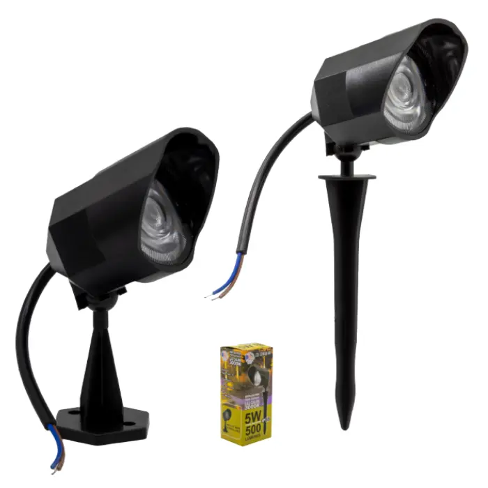 Lámpara LED Con Estaca Para Exterior Luz Cálida GZHW-BK-WW
