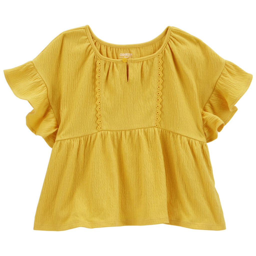 Blusa detalles botón y vuelitos