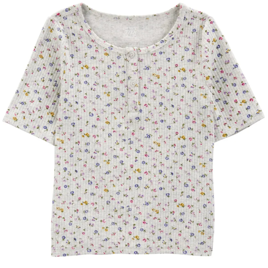 Blusa flores - manga corta