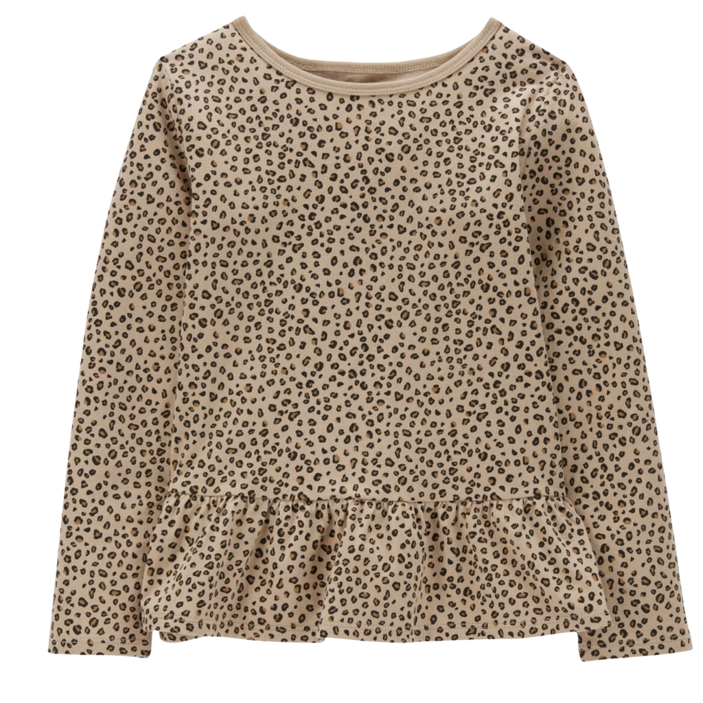 Blusa manga larga animal print