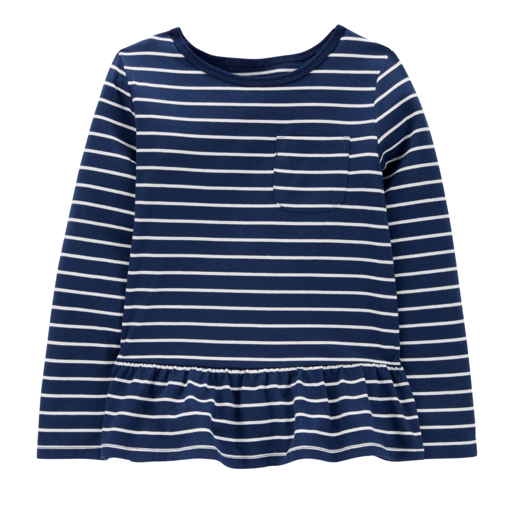 Blusa manga larga vuelitos con raya