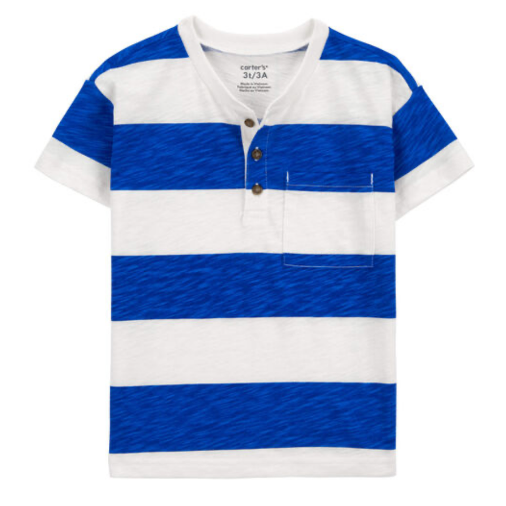 Camiseta bolsillo rayas