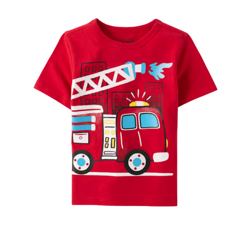 Camiseta carros bomberos