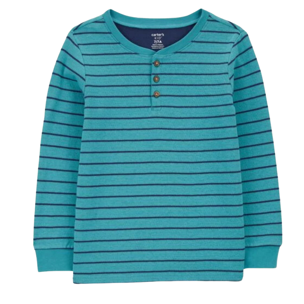 Camiseta manga larga 3 botones