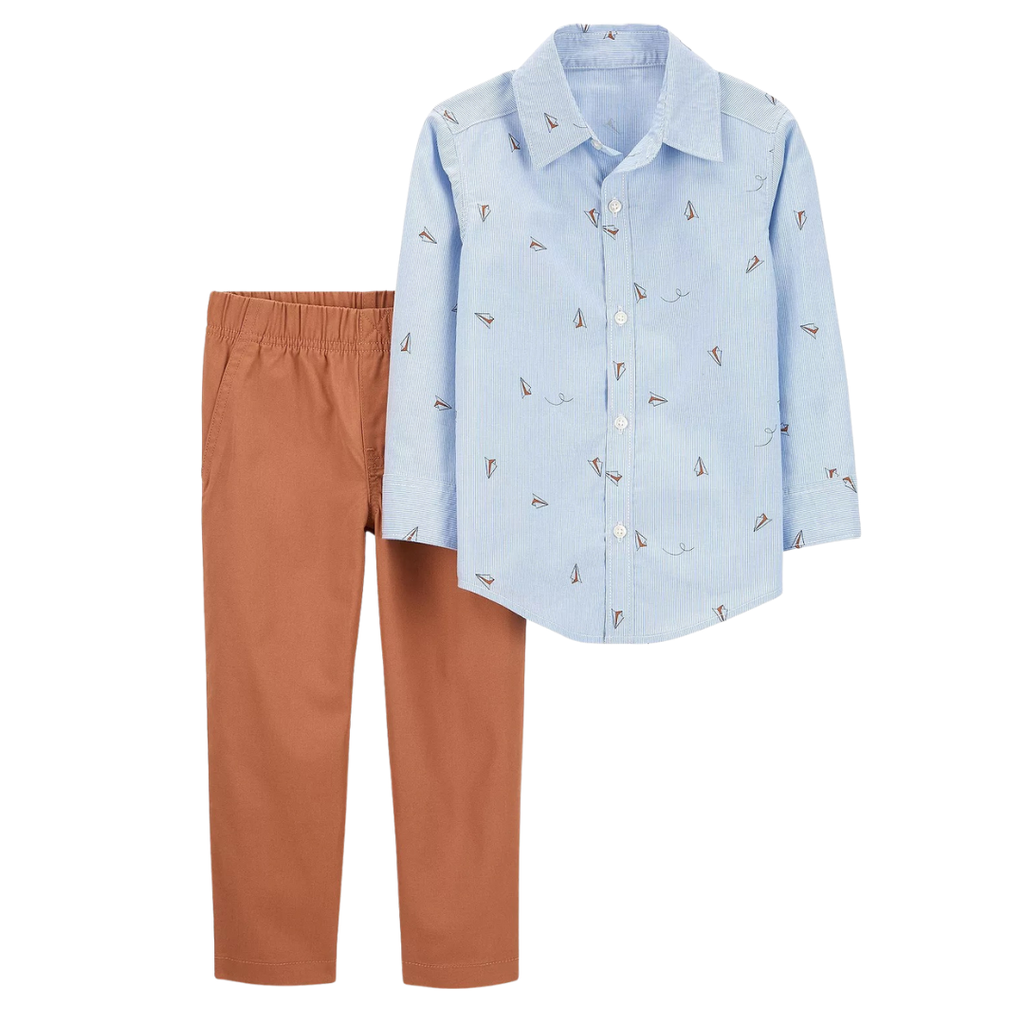 Conjunto 2 piezas camisa y pantalón vestir