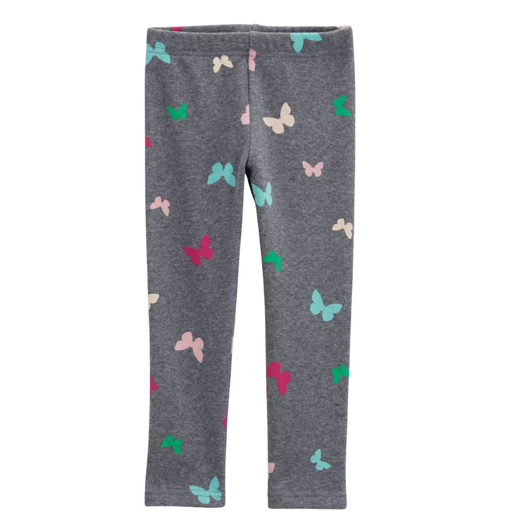 Leggings mariposas de franela adentro