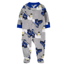 Pijama 1 pieza Navideña carritos y muñeco nieve franela