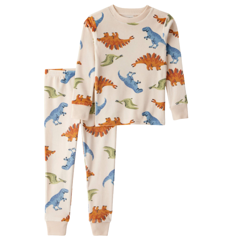 Pijama de 2 piezas con motivo de dinosaurio