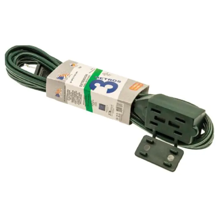 Extension American Electric SPT 3M 2X16 UL Verde SPT16/2-3MG
