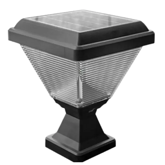 Lampara Solar Jardín American Electric C/Base Cuadrada Luz Día ZTD0406-DIA