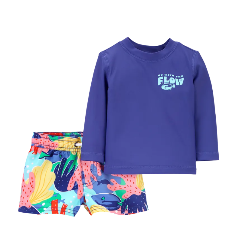 Traje de baño 2 piezas Go with the flow UPF 50+