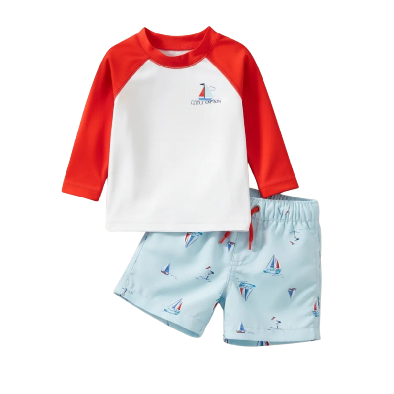 Traje de baño 2 piezas Little Captain UPF 50+