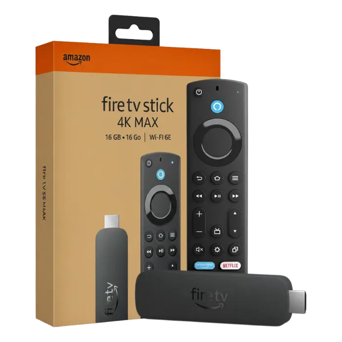Dispositivo de Streaming Amazon Fire TV Stick 4K Max 16GB Wi-Fi 6 Negro B0BP9SNVH9