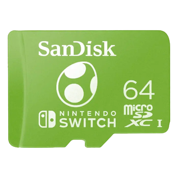 Tarjeta de Memoria MicroSD SanDisk MicroSDXC Nintendo Switch Super Mario Yoshi 64GB SDSQXAO-064G-GN6ZN
