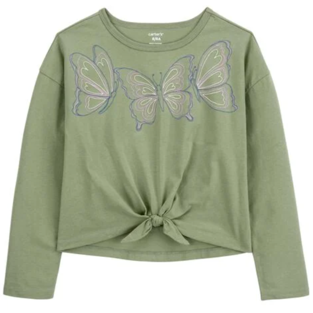 Blusa mariposas detalle lazo