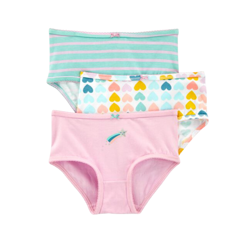 Set de 3 calzones dinos corazones