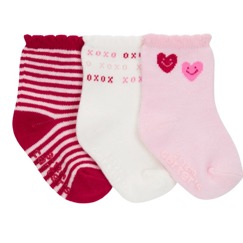 Set de 3 pares de medias corazones