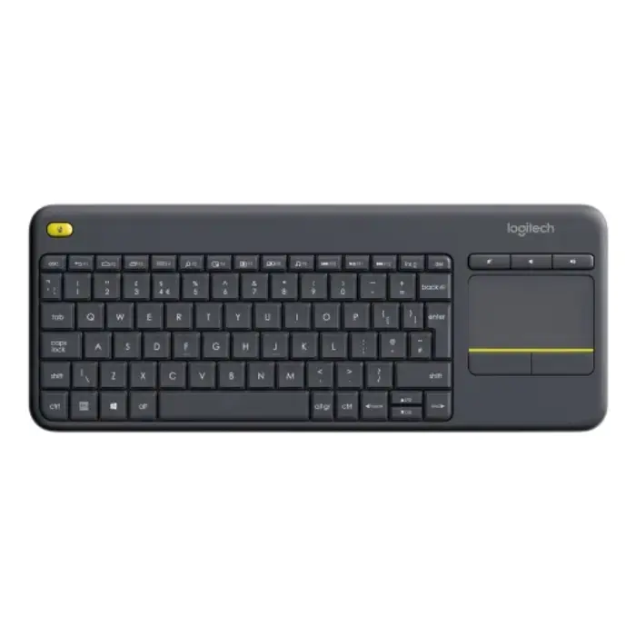 Teclado Logitech K400 Plus Inalámbrico USB-A TouchPad Negro 920-007119