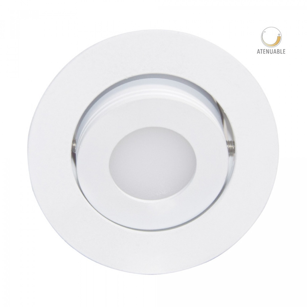 LUMINARIA DE EMPOTRAR DE 3W Y LUZ 3000K DIRIGIBLE