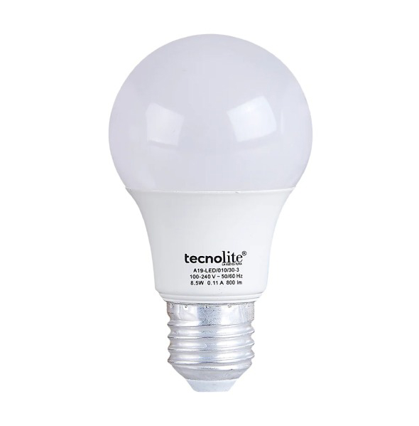 LAMP LED A19 8.5W 127V 6500K E27 800LM