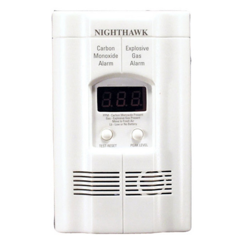 AC/DC PLUG-IN CO/GAS ALARM, W/BATTERY BACKUP, (REP