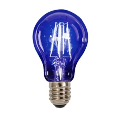Bombilla de filamento LED 127V 3.5W Base E27 AZUL