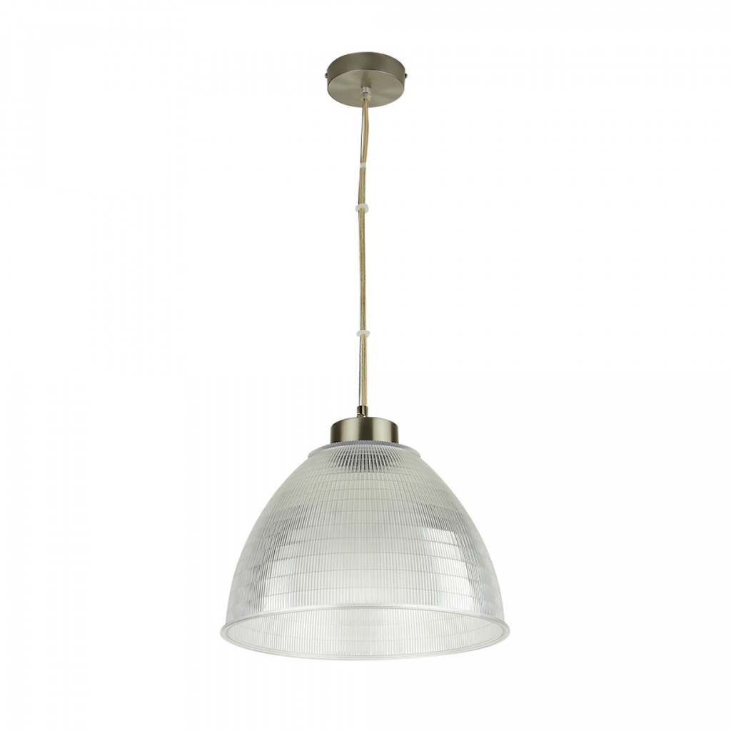 LUM. COLGAR PANTALLA ACANALADA TRANSPARENTE, SATI E26