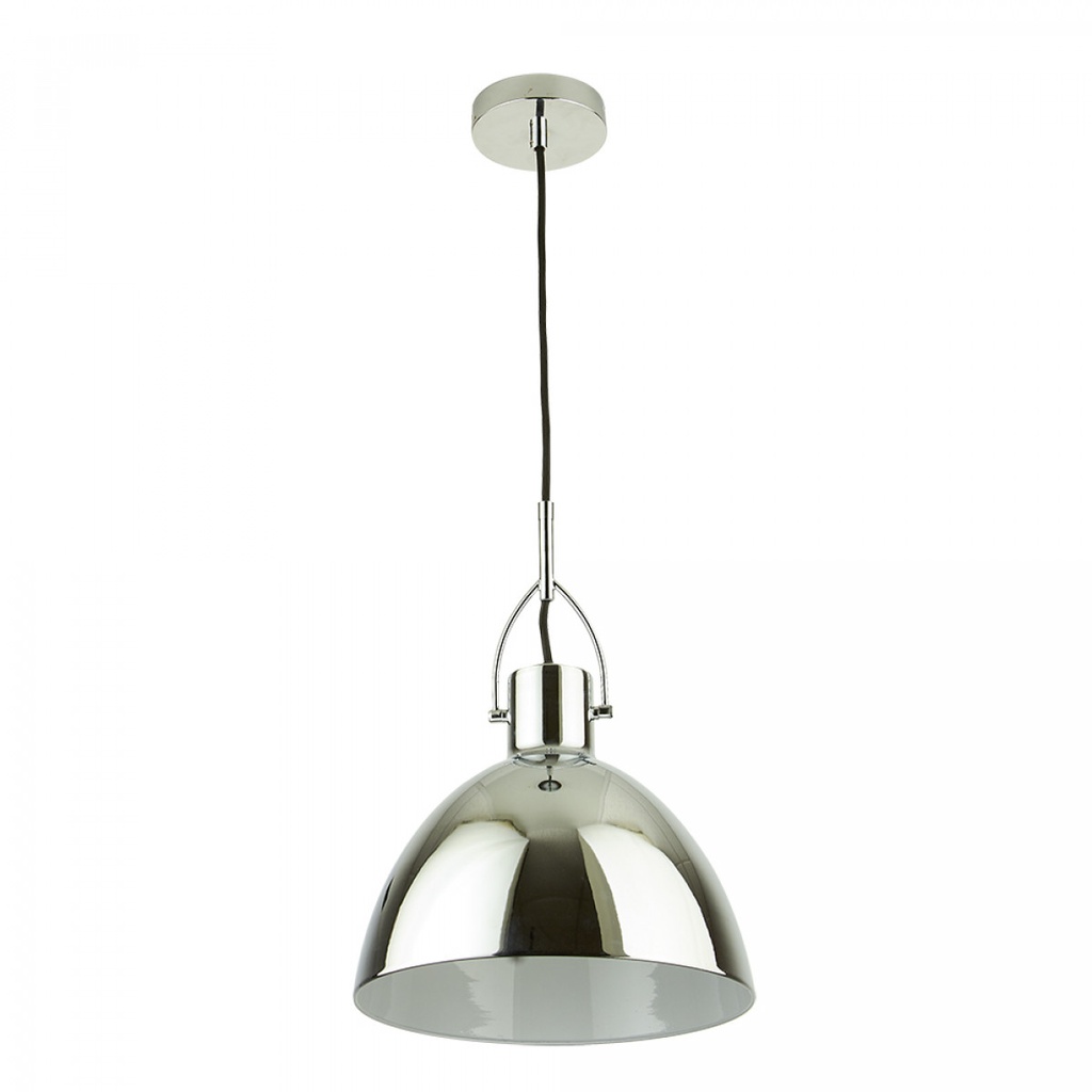 Lámpara Colgante campanola cromada E-27, 60W