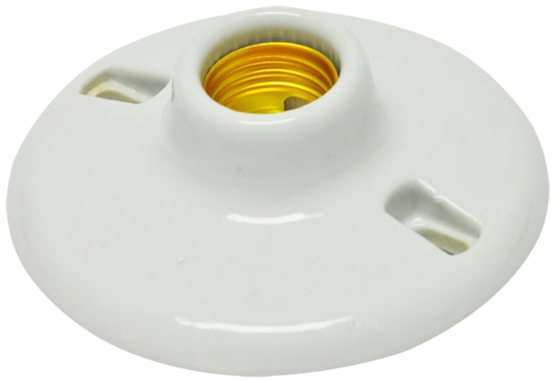 PORTALAMPARA BASE REDONDA CERRADA 4" E-26 125 V. 60