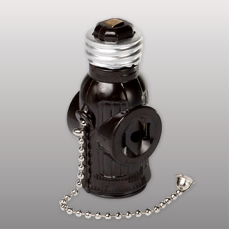 PORTALAMP.C/RECEPT. Y APAGADOR DE CADENA 125 V. 66