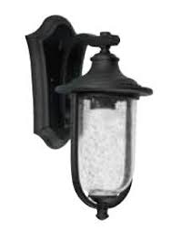 FAROL DE PARED NEGRO, CRISTAL SEEDY MAX 60W E27