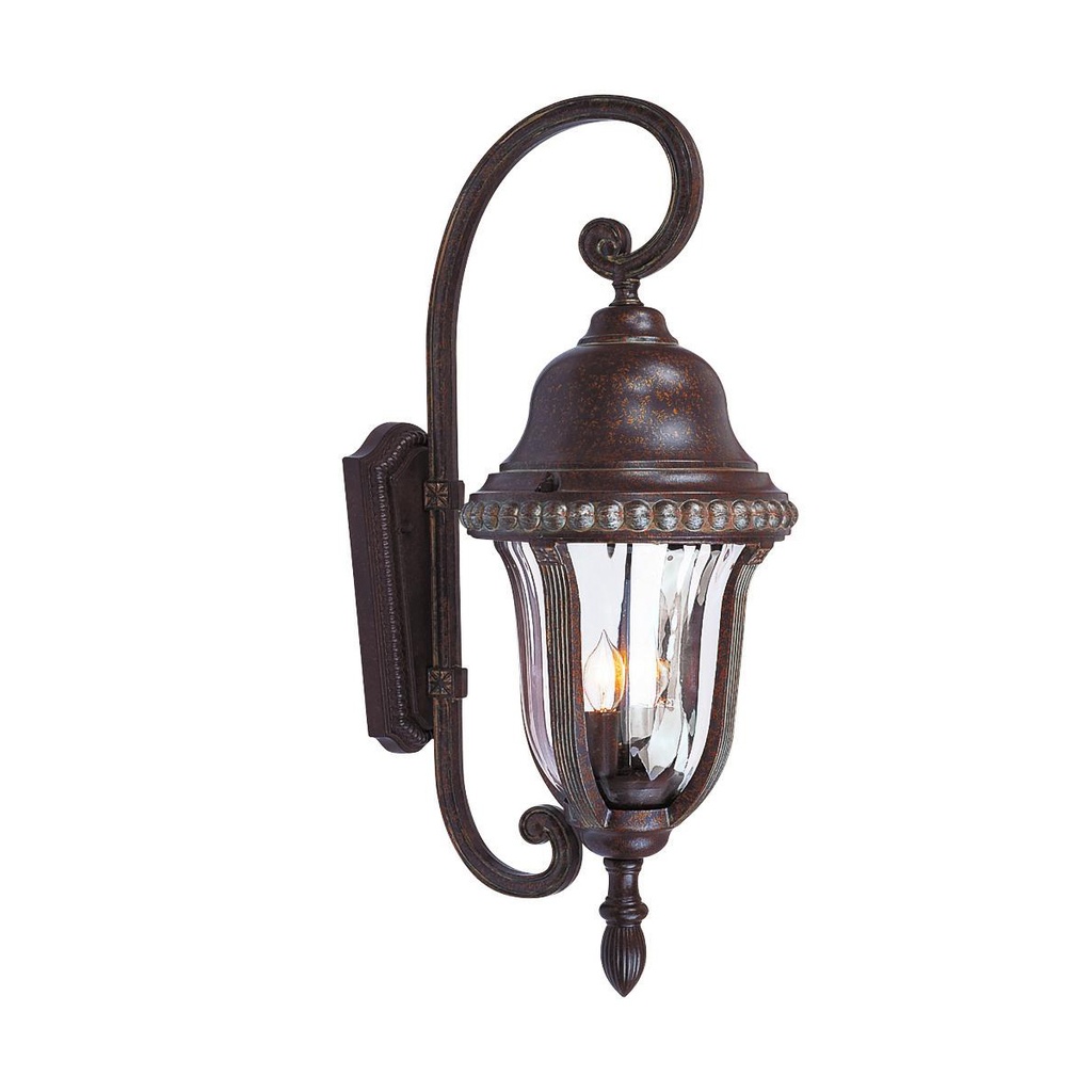 FAROL DE PARED GRANDE ALUMINIO, BRONCE ANTIGUO E26