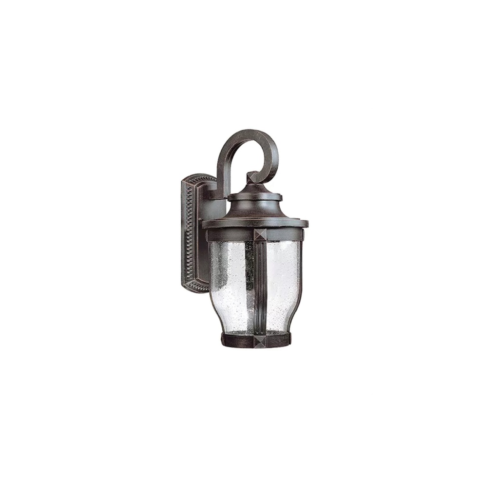 FAROL DE PARED GRANDE ALUMINIO, BRONCE ANTIGUO E26