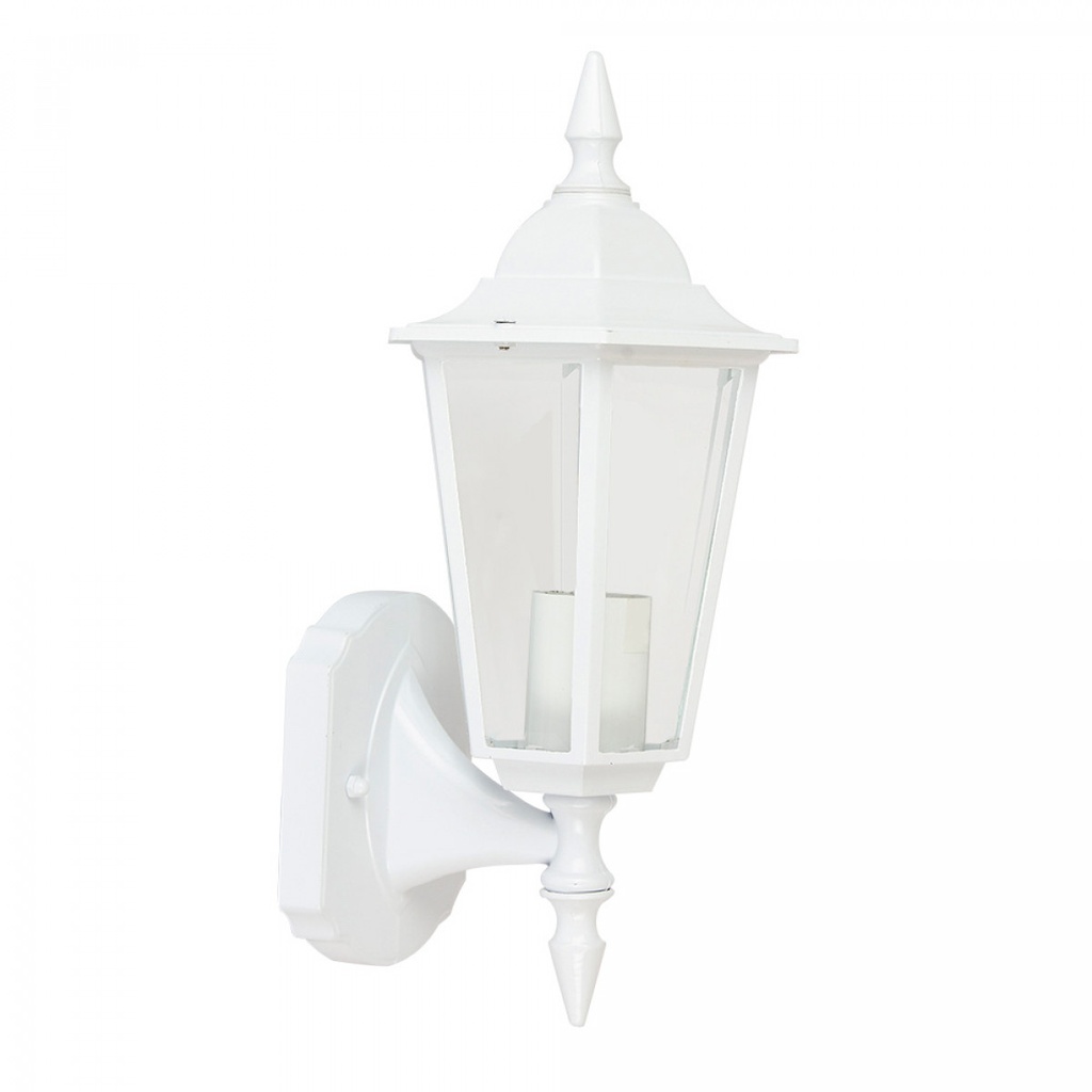 FAROL DE PARED MEDIANO ALUMINIO,BLANCO. E26