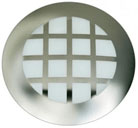 ARBOTANTE REDONDO VENTANAS CUADRADAS ACERO, SATIN E26